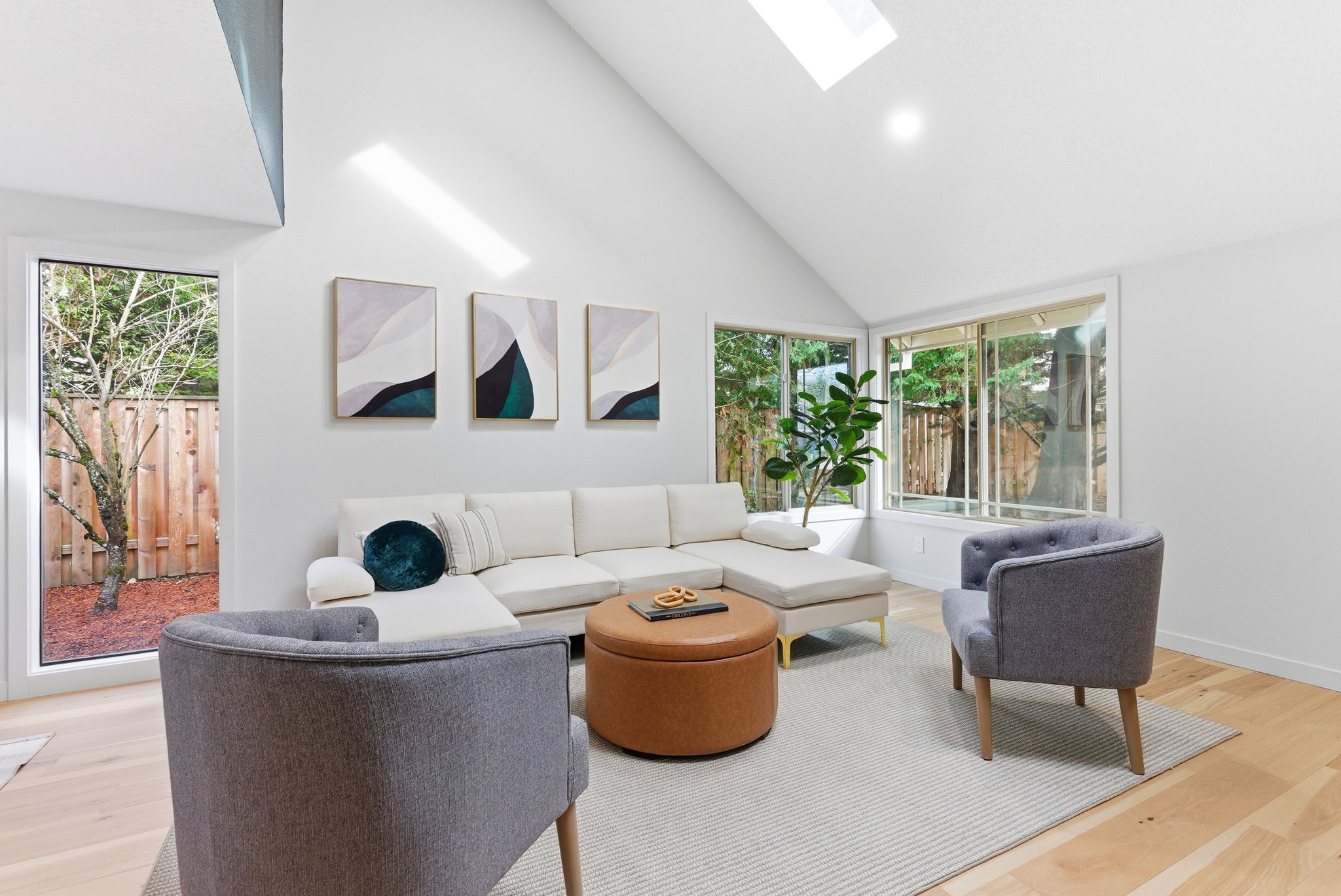 Artesian living room staged