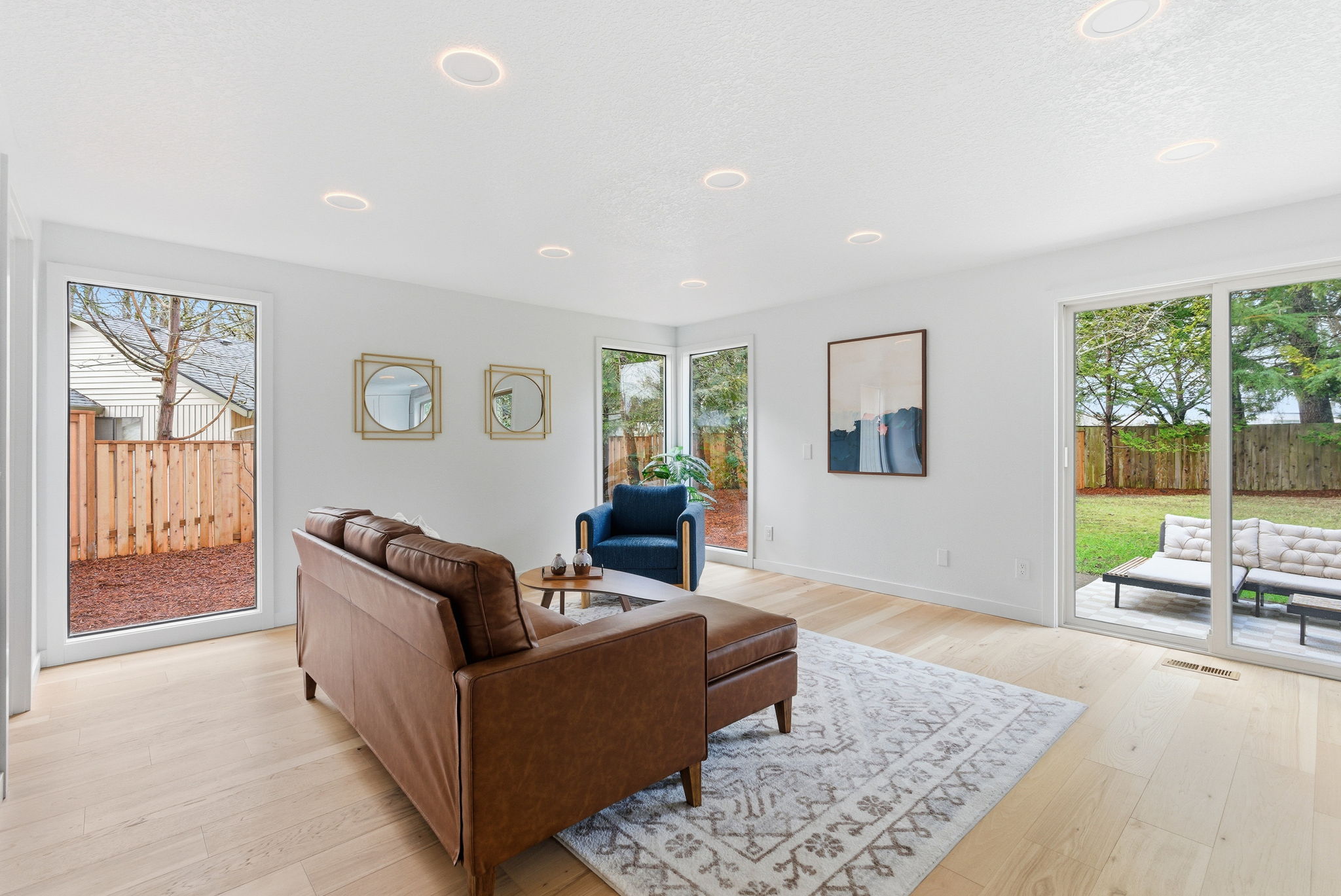 Artesian living room with patio