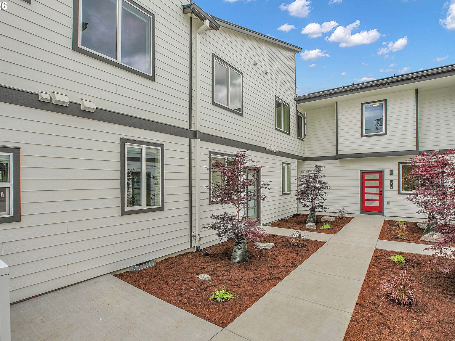 Courtyard and landscaping