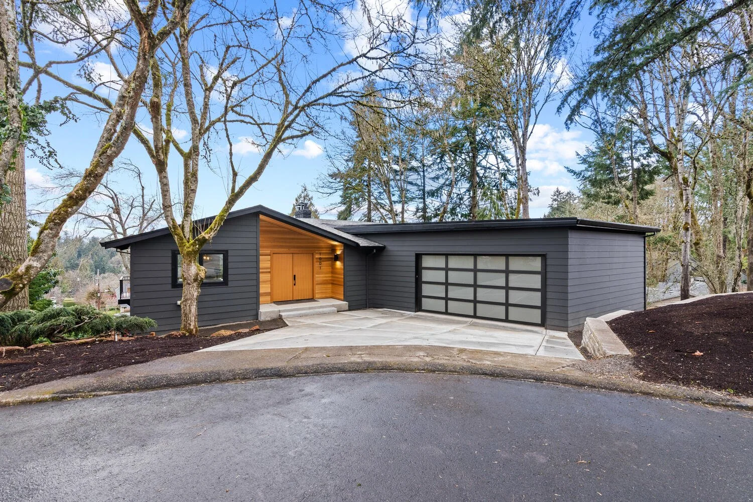 Cedar exterior front
