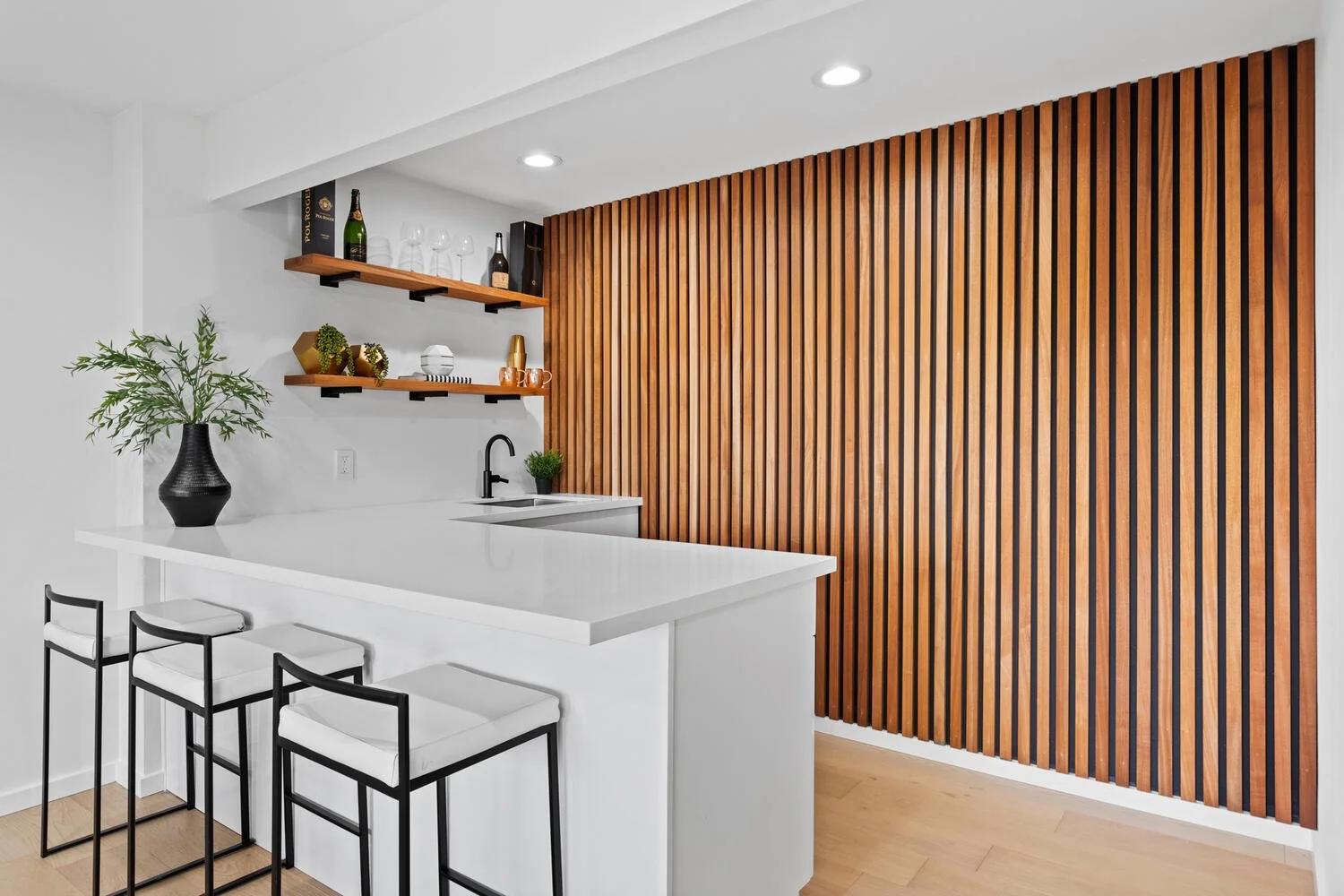 Cedar wet bar