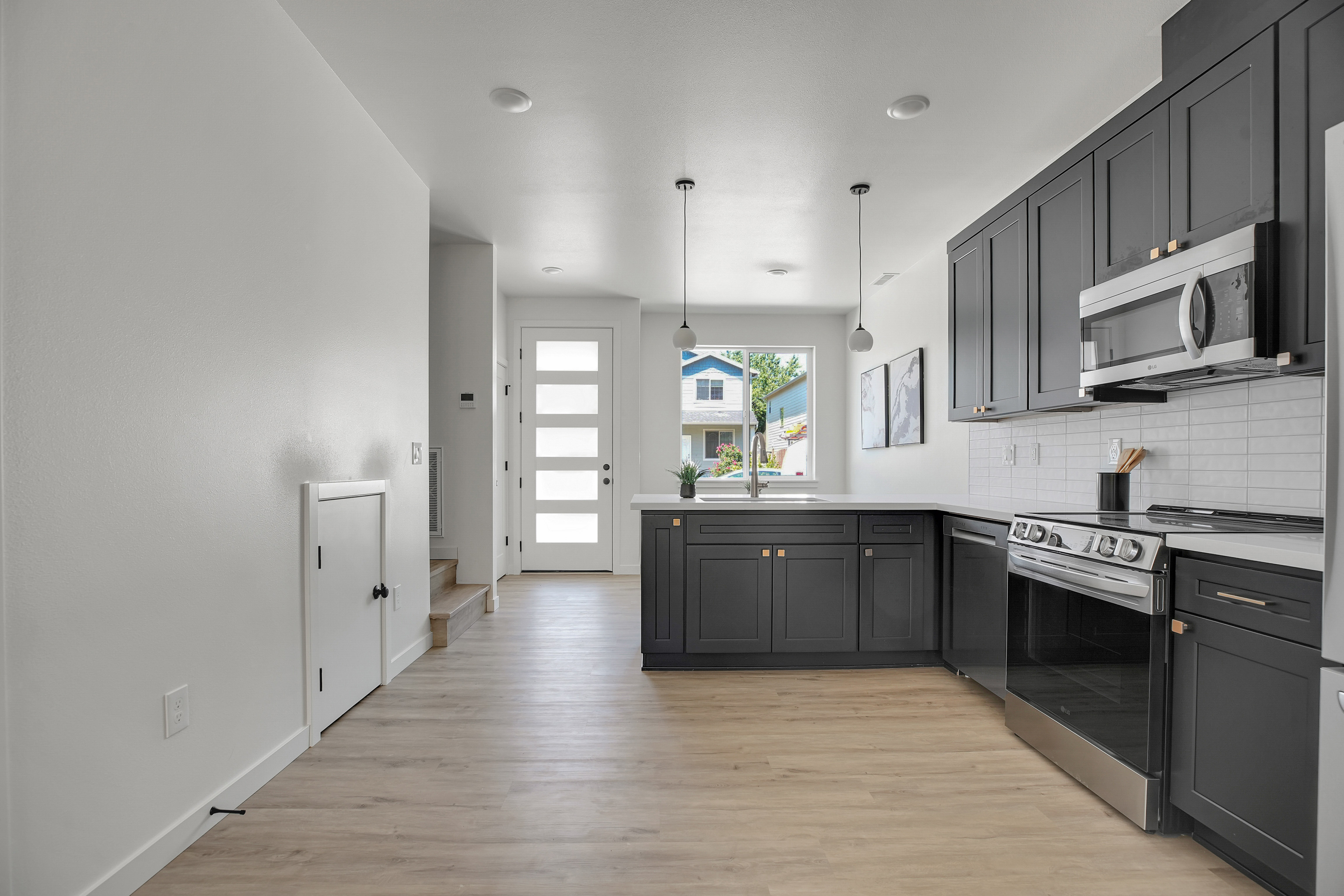 Kitchen wide view