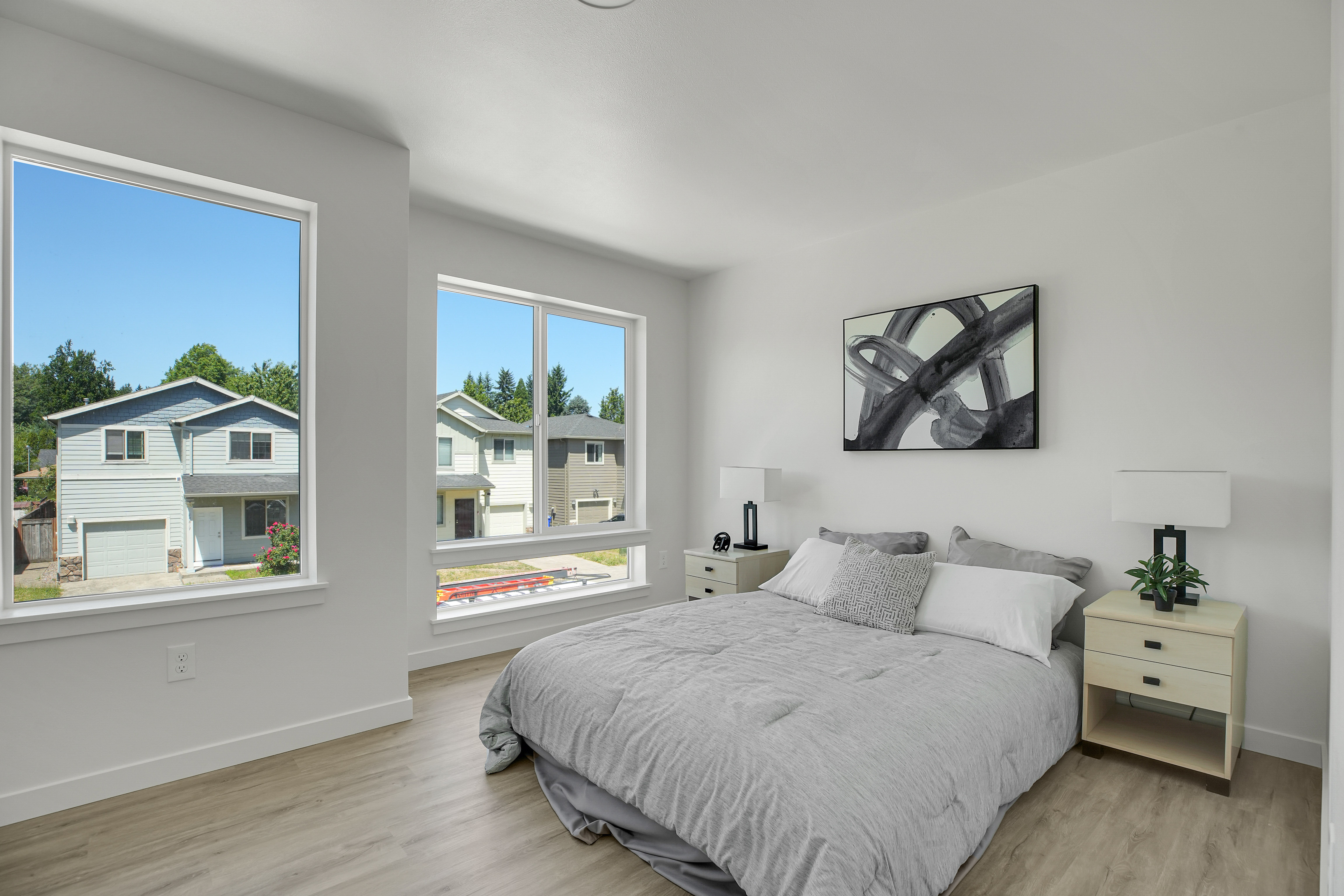 Primary bedroom with window