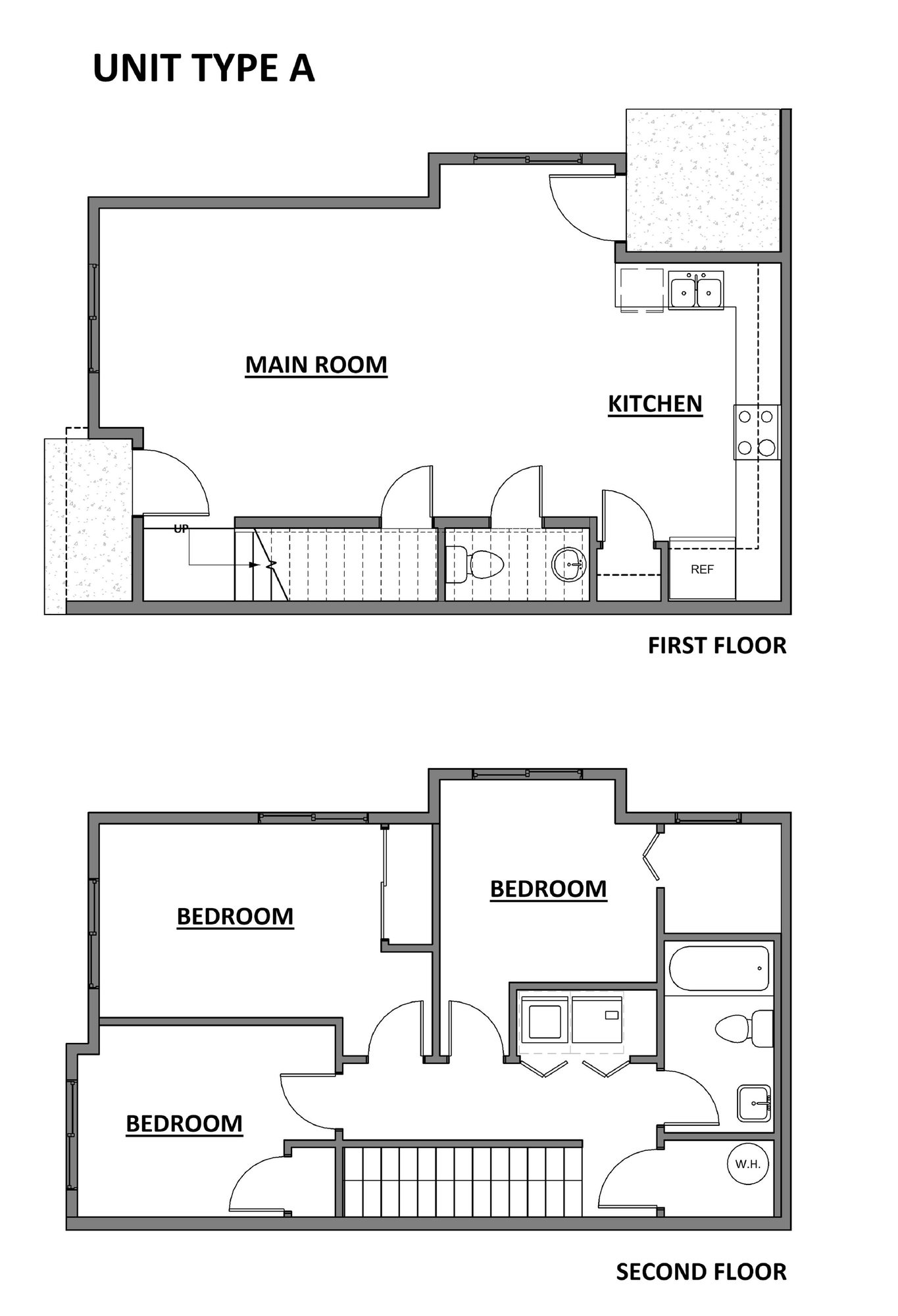 Floor plan – Unit A