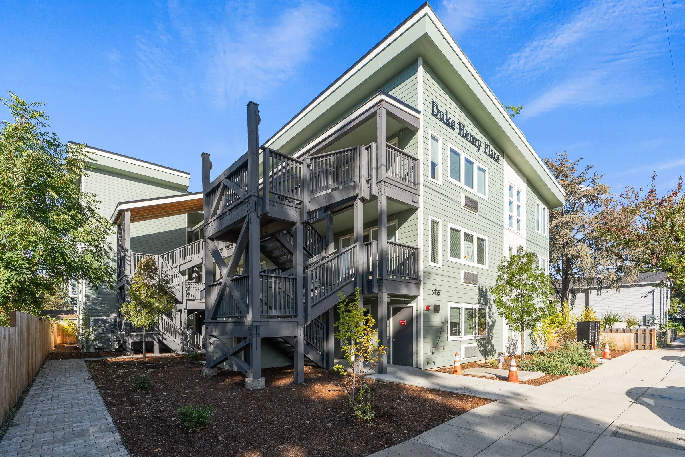 Duke Henry Flats exterior detail