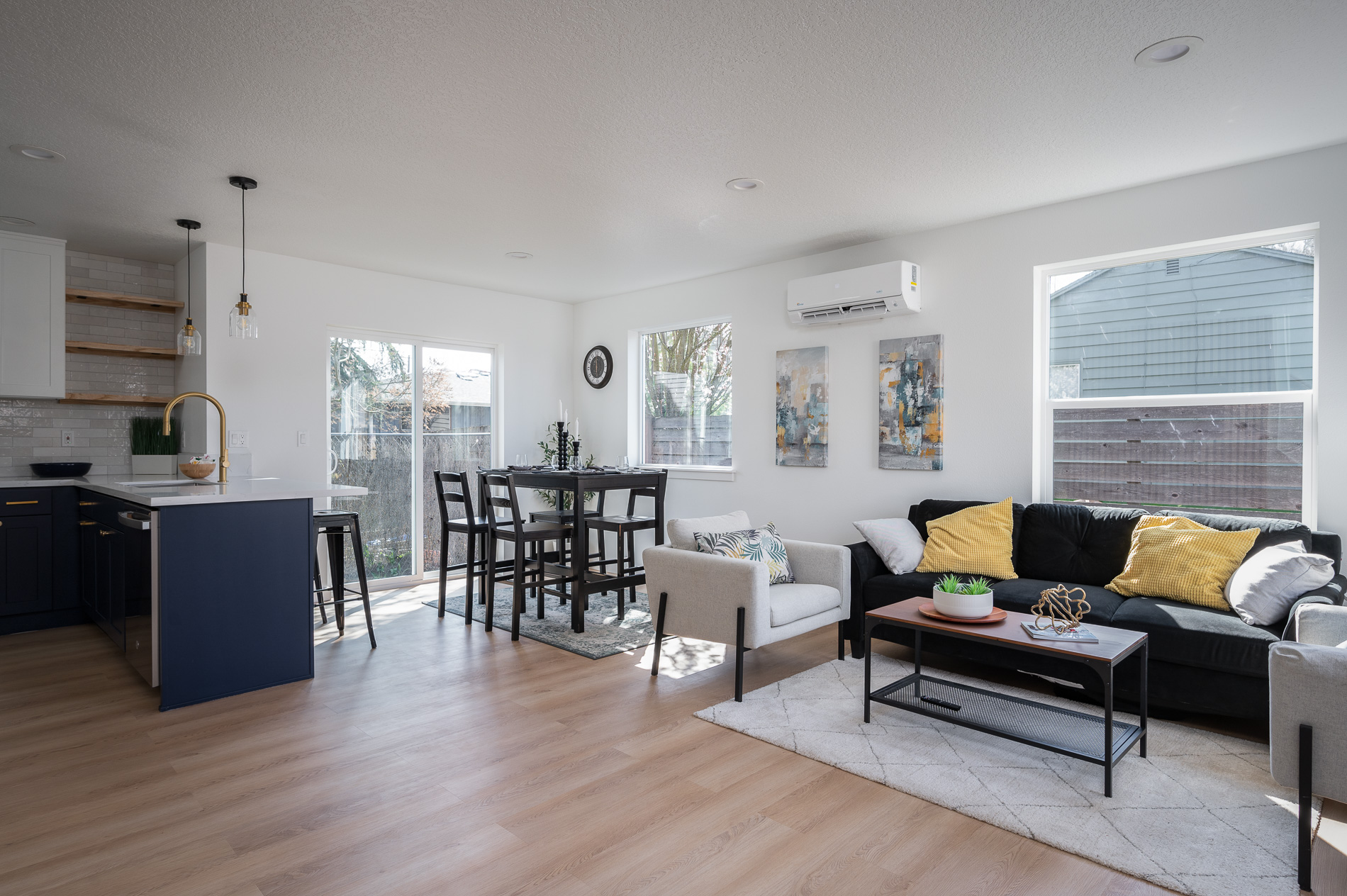 Liberty open kitchen and living