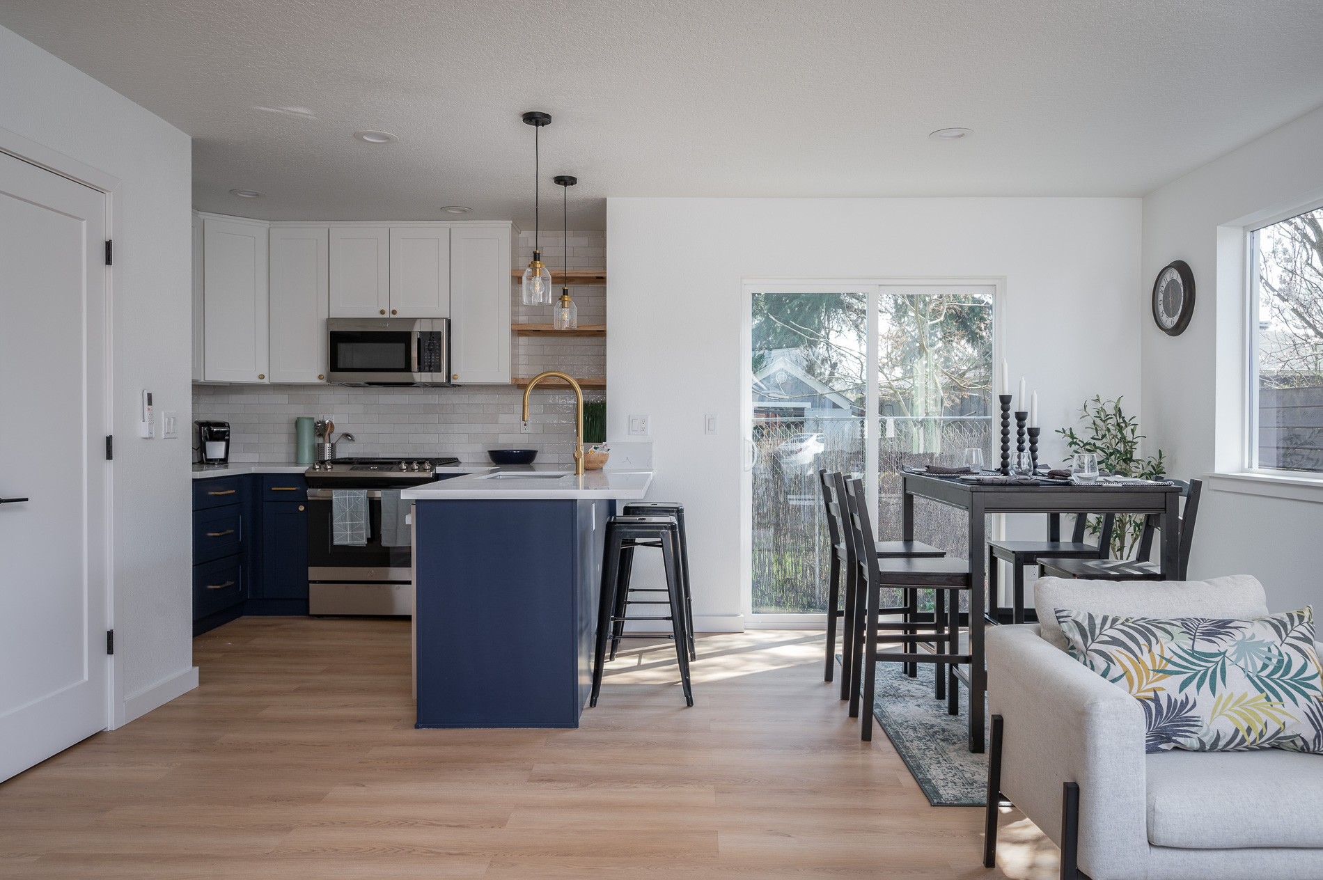 Liberty kitchen and living flow