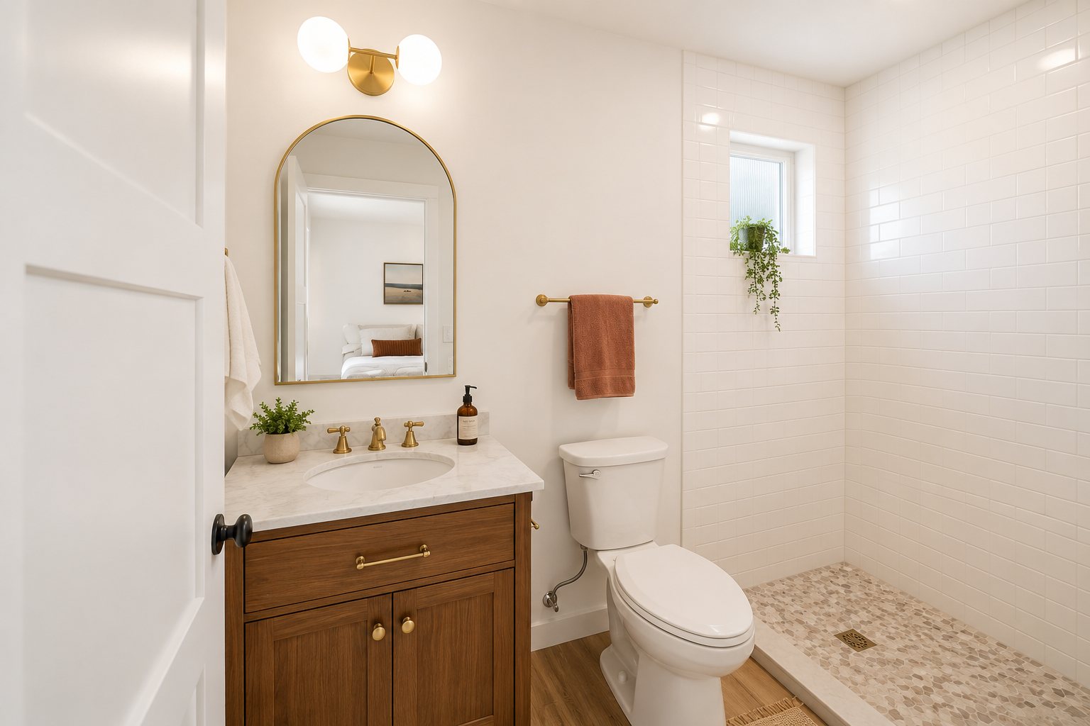 Bathroom with walk-in shower