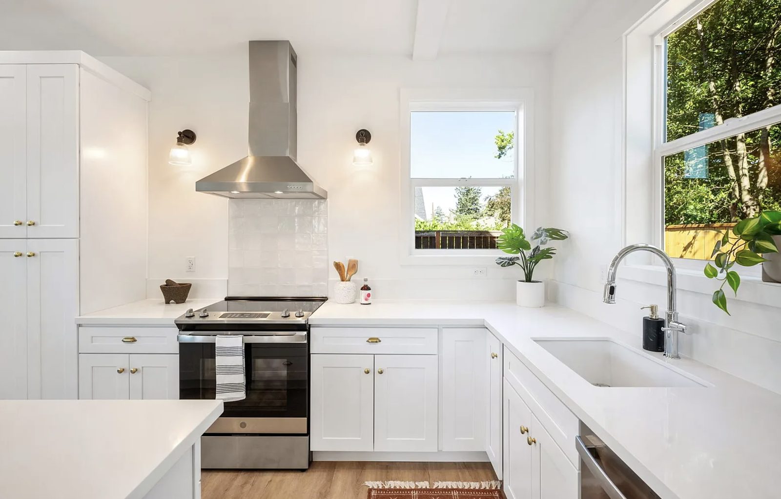 Kitchen with stainless appliances