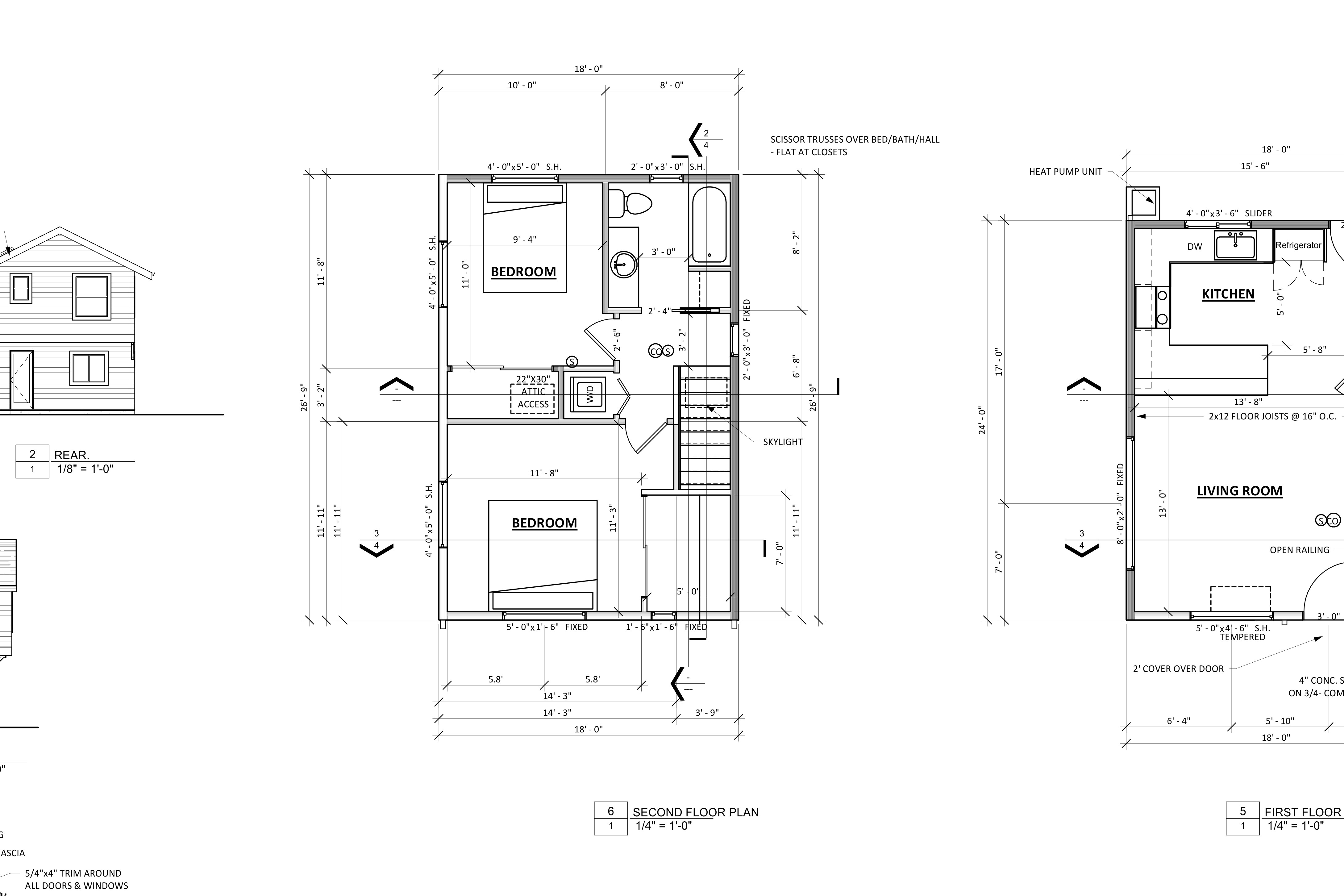 Architectural plans on desk